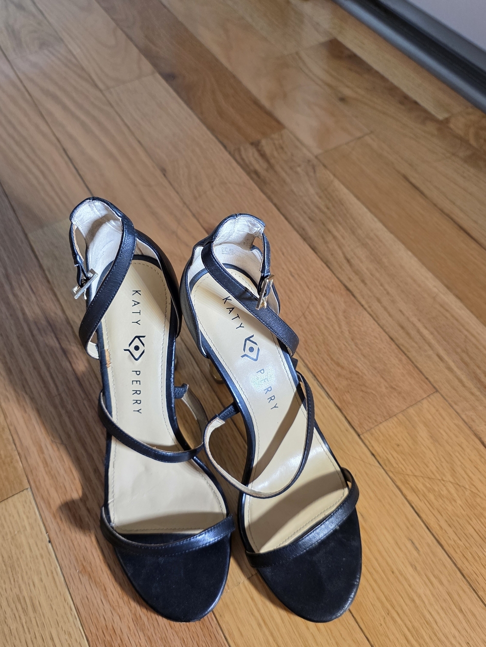 Katy Perry Collections Black Strappy Heeled Sandals